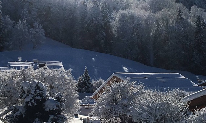 Megeve Apartment | We love it! Megevan cocoon, panoramic mountain view, close to the slopes.