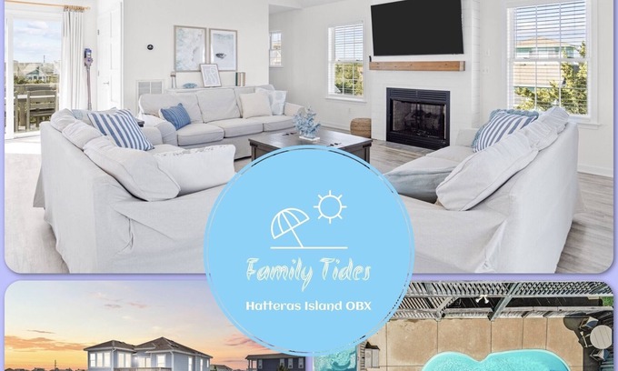 Avon House | Welcoming Beach House with Private Pool and Hot Tub