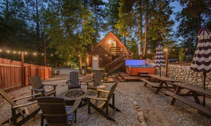 Pine Cove House | Whimsical Cabin In The Woods with Spa, Fireplace and Pet Friendly