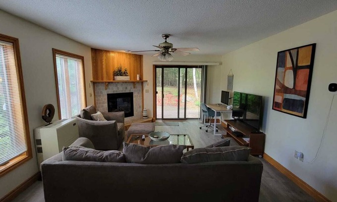 Twin Mountain House | White Mountain Escape - Cozy Home with Fireplace & River Access