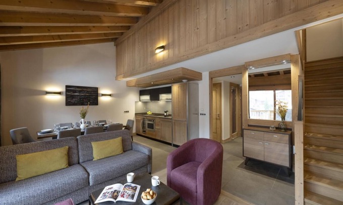 Les Avanchers-Valmorel Apartment | Wifi, resort center, fitness, swimming pool, balcony, parking, tv, ski locker, 75m², Valmorel