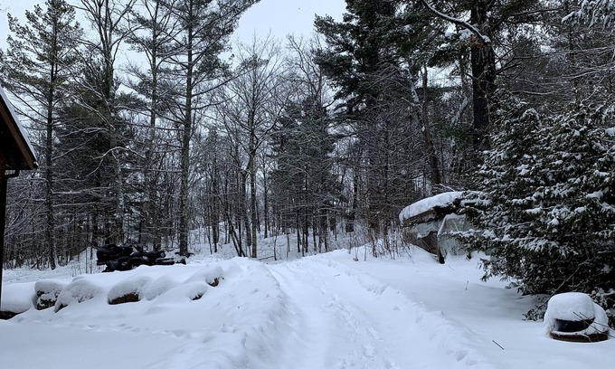 Parham Cottage | Winter Wonderland! Summer cottage that is also great in the winter.