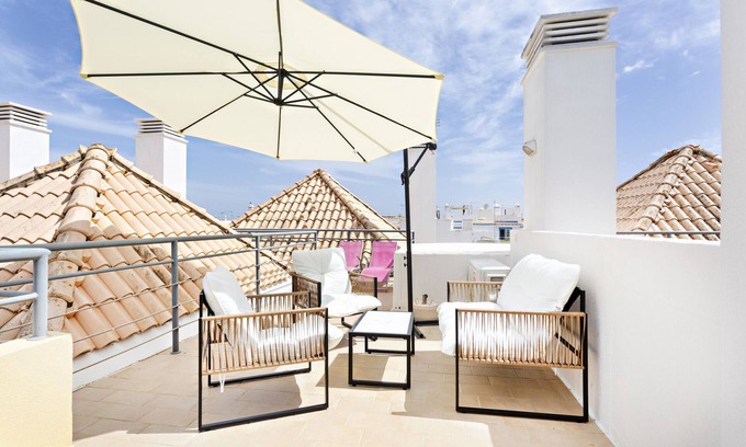 Cabanas Apartment | With terrace and pool