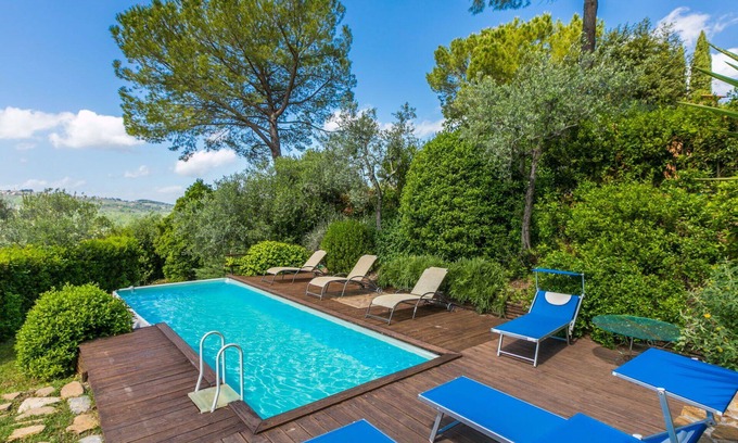 San Casciano in Val di Pesa Villa | Wonderful private villa with WIFI, A/C, private pool, TV, patio, panoramic view and parking