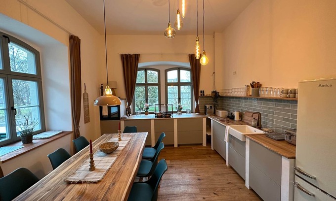 Pirna Apartment | Wohnung Hortensie mit Sauna, Minipool und Garten
