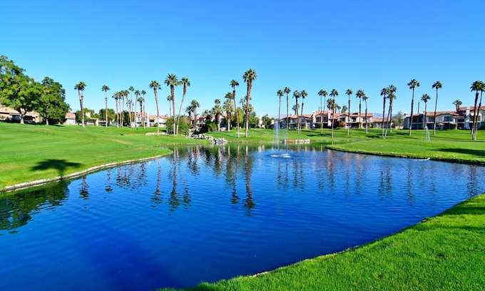 Palm Desert Condo | Wonderful Lakeside and golf course view! No taxes for 28 night stay or longer.