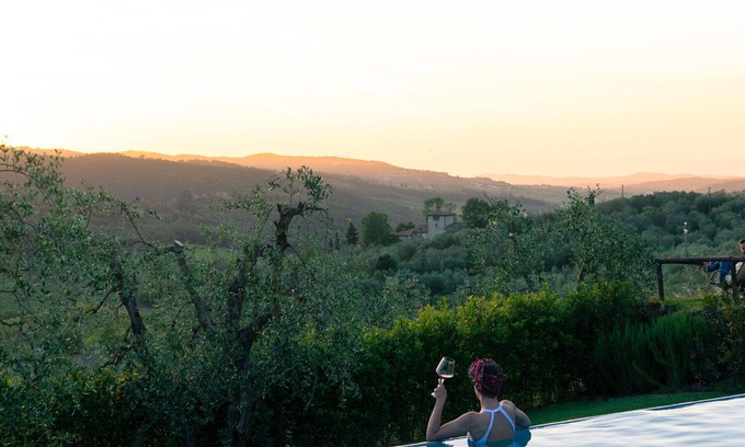 Greve in Chianti Villa | Wonderful private villa for 21 guests with A/C, private pool, WIFI and TV