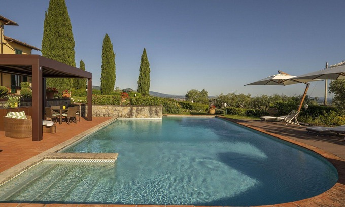 Massa e Cozzile Villa | Wonderful private villa with A/C, WIFI, private pool, sauna, hot tub, TV, patio and panoramic view