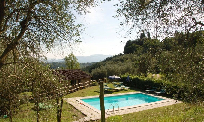 Capannori Villa | Wonderful private villa with private pool, internet, TV, patio and panoramic view, close to Lucca