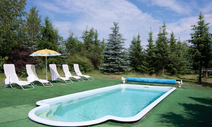 gmina Dobra House | Wonderful private villa for 8 guests with WIFI, private pool, TV, terrace and pets allowed