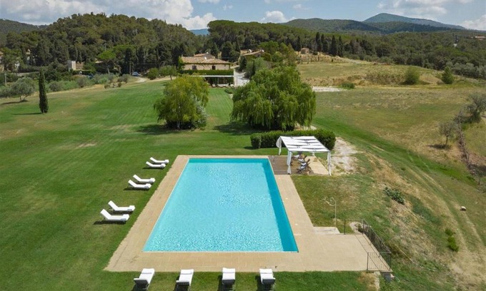 Castellina Marittima Villa | Wonderful private villa with private pool, WIFI, A/C, TV, pets allowed, panoramic view and parking