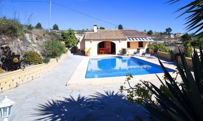 Benissa Villa | Wonderful private villa for 6 guests with WIFI, private pool, A/C, TV, terrace and panoramic view