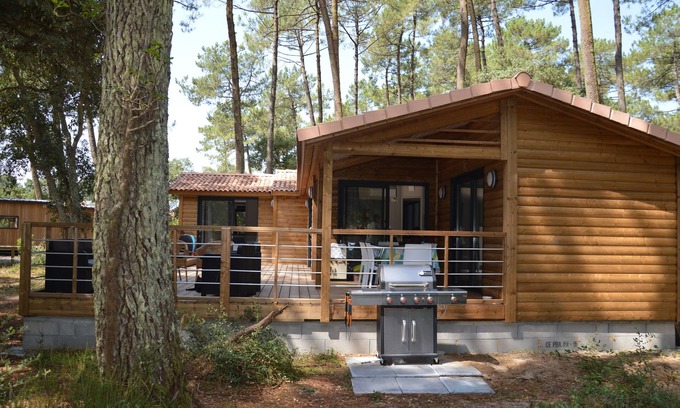 Ondres House | Wooden Chalet 13 people, 900m beach, pool and activities for all