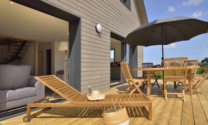 Tredrez-Locquemeau House | Wooden House by Interhome