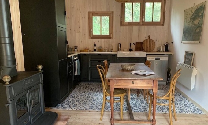 Cap-Ferret Cabin | Wooden hut all comfort at the tip-44ha