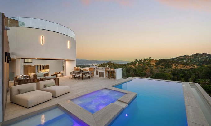 Hollywood Hills House | Woodhill Canyon - Stunning 4BR Estate with Valley Views & Infinity Pool