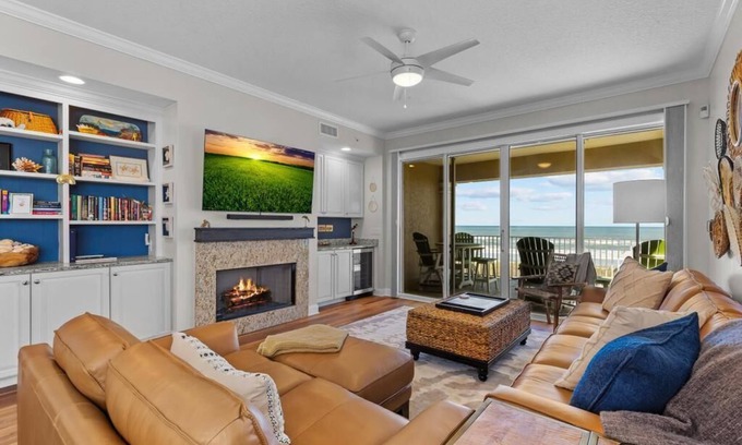 Vilano Beach Condo | WOW. Oceanfront Luxury. Unbelievable views of surf and sand. Near St Augustine.