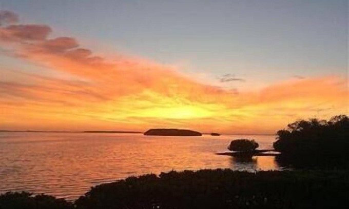 Tierra Verde Condo | Your Waterfront Piece of Paradise Awaits! Enjoy a gorgeous water view sunrise