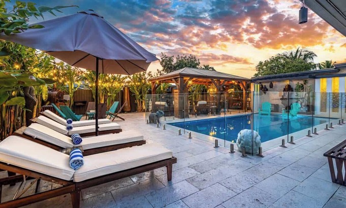 Sunset House | Zen Gem: Saltwater Pool, Putting Green, Near Beach