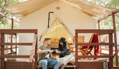 Standard Tent, 1 Queen Bed