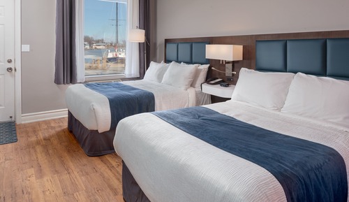 Standard Room, 2 Double Beds, Harbor View, Ground Floor