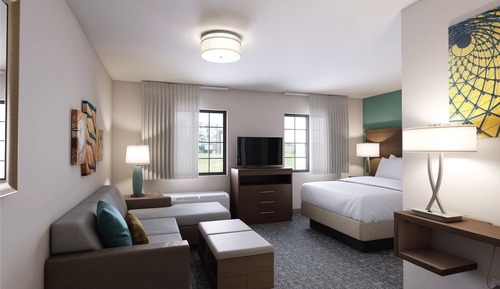 Studio Suite, 1 Queen Bed, Accessible, Kitchen (Communication)