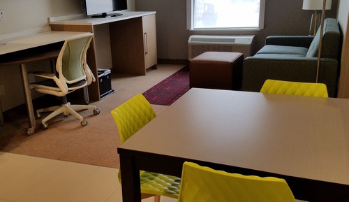 Suite, 1 King Bed, Accessible (Mobility & Hearing, Roll-in Shower)