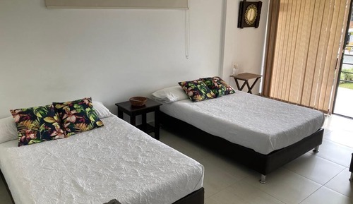 Family Triple Room, Multiple Beds, Refrigerator, Pool View
