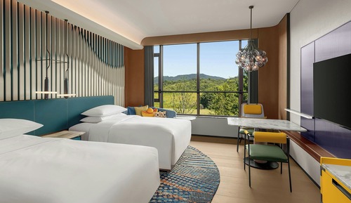 Room, 2 Double Beds, Park View