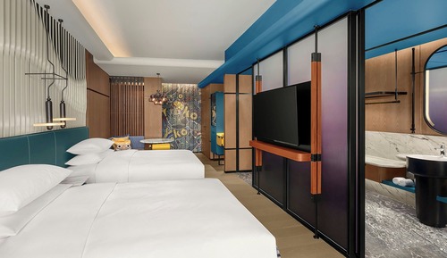 Premium Room, 2 Double Beds, Balcony