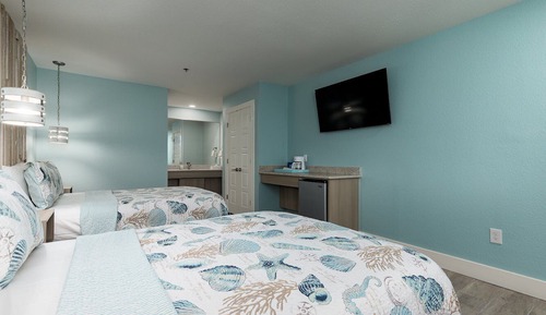 Family Double Room, 2 Double Beds, Ground Floor