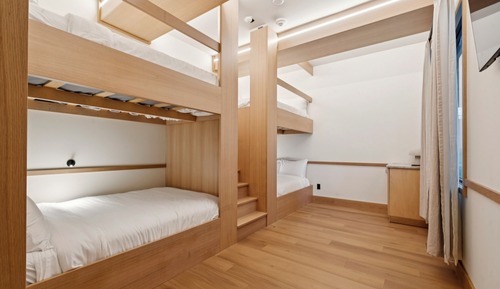 Two Double Queen Bunks
