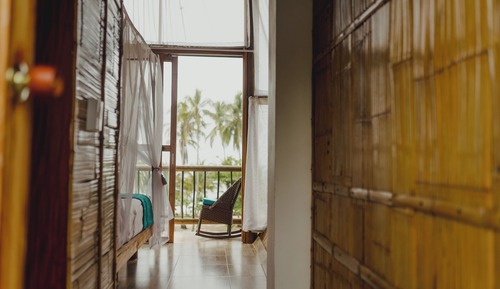 Double Room, Private Bathroom, Beach View
