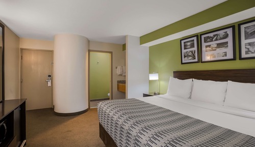 Suite, 1 Queen Bed, Non Smoking, Refrigerator & Microwave (Living Room;with Sofabed)