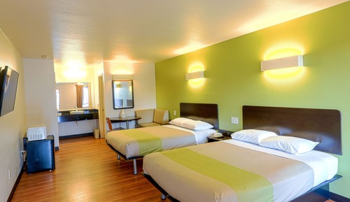 Standard Room, 2 Queen Beds, Smoking, Refrigerator & Microwave
