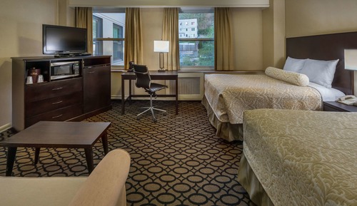 Deluxe Room, 2 Queen Beds, Non Smoking, Refrigerator & Microwave (and Sofa Bed)