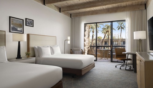 Room, 2 Queen Beds, Balcony, Pool View