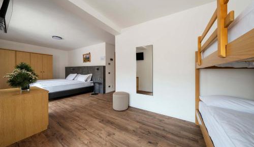 Family Room with One Queen and One Bunk Bed, Mountain View and Shower - Non-Smoking