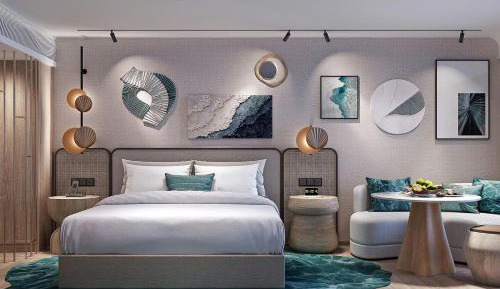 Premium Deluxe, Guest Room, 1 King, Sea View, Balcony