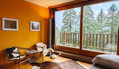 One-Bedroom Apartment with Balcony and Mountain View  