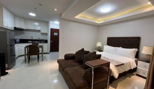 Studio with Pool View