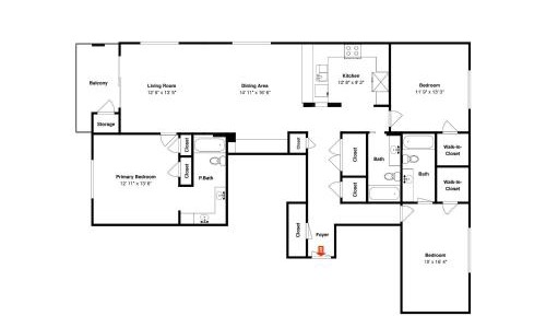 Three-Bedroom Apartment with Ocean View