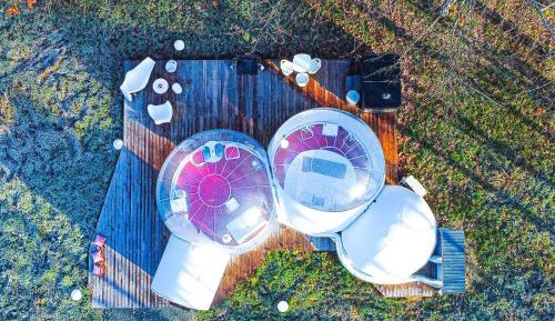 Bulles Space Odyssey et Spa privé Vue forêt