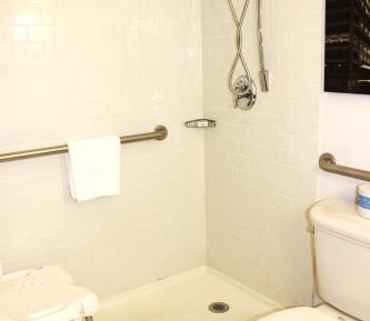 King Room Hearing Accessible with Roll-In Shower