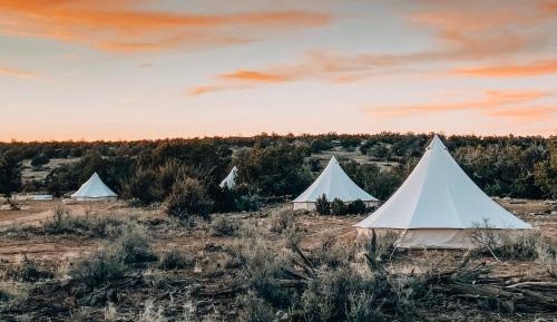 King Tent with shared Bathroom
