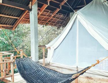 Canopy Tent with Private Bathroom