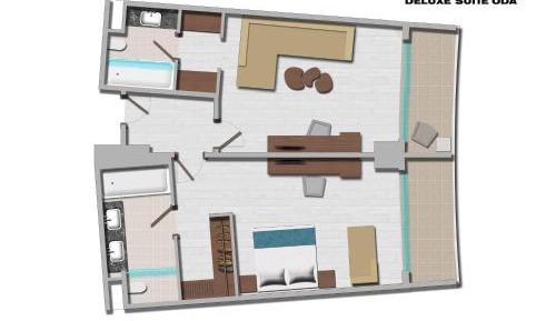 Deluxe Suite Room with Land and Golf View