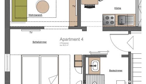 Apartment with Garden View