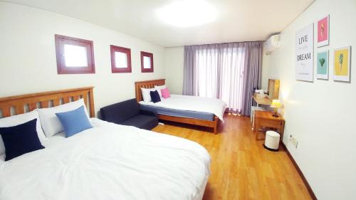 Family Room with Shared Bathroom
