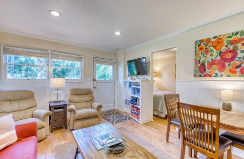 Tillicum Beach Cottage | Quaint cottage in the woods 75 yards to the beach - dog-friendly, firepit & WiFi